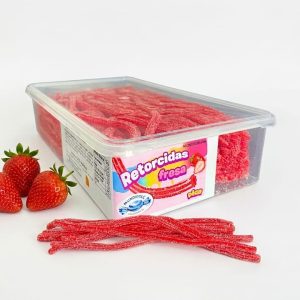 Retorcidas de Azúcar Sabor Fresa- Mundidolç