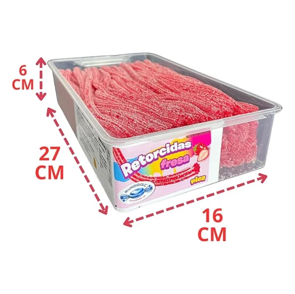 Retorcidas de Azúcar Sabor Fresa. - Imagen 5