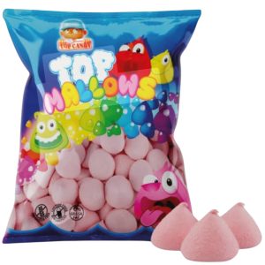 Top Mallows de Top Candy - Nubes de Malvavisco sabor Fresa (Bolsa de Golosinas)