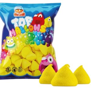 Top Mallows de Top Candy - Nubes de Malvavisco sabor Plátano (Bolsa de Golosinas)