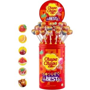 Chupa Chups - Rueda Expositora de 200 Caramelos con Palo Surtidos